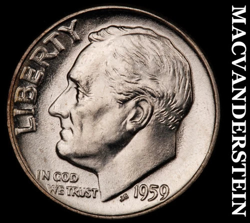 1959 Silver Roosevelt Dime-Choice Gem BU Lustrous No Reserve #i2854