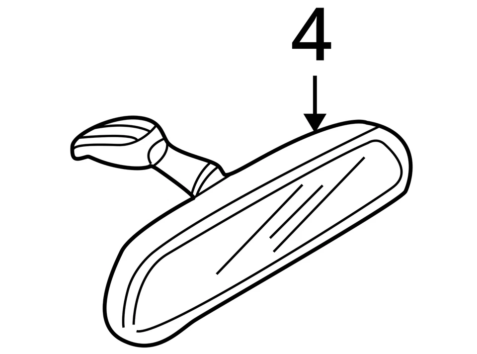 Espejo retrovisor compatible con 98-02 MAZDA 626 26916759 Foto 4 de 4