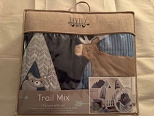 Trail Mix 4 Piece Crib Set with Bonus Wall Decals - Levtex Baby New In Box