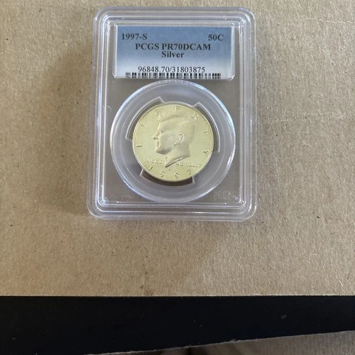 1997 S 50c Silver Kennedy Half Dollar Proof PCGS PR70DCAM
