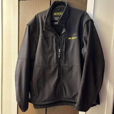 Klim Inversion Jacket Mens XXL Black Windstopper Soft Shell Gore Windproof #3349