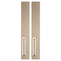 2 StüCk Gerade Lineal 15Cm Metrisch Gold FüR Messen Studium BüRo