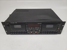 Tascam 302 Double Auto Reverse Cassette Deck Parts Powers On, Distorted, Stuck 