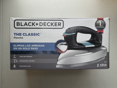 Black & Decker F54 Heavyweight Aluminum Classic Dry Iron Flat Iron Black