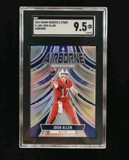 Josh Allen 2024 Rookies & Stars A-JAN Airborne Prizm SGC 9.5 Mint+ Bills Mafia