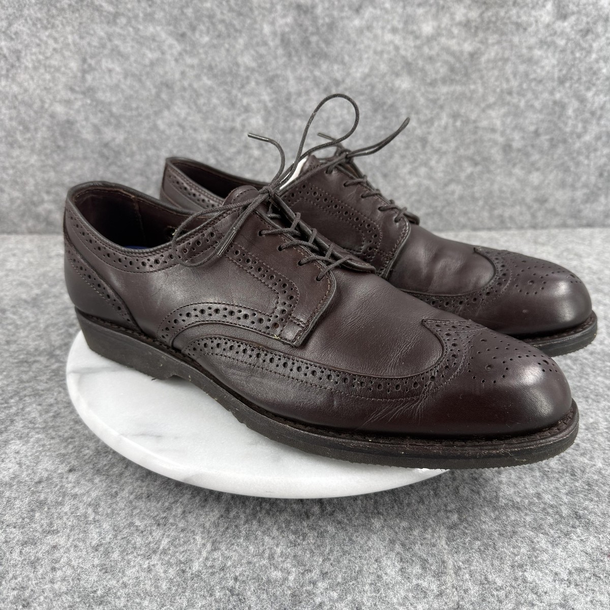 Allen Edmonds Shoes Mens 9 D Brown Leather Wingtip Brogue Oxford Road Warriors Allen Edmonds Mens 7.5 D Road Warriors Wingtip Oxford Dress  main image 3
