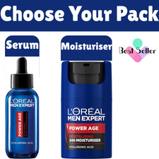 Image of L'Oreal Men Expert Power Age Multi-Action Serum & Moisturise For Dry & Dull Skin