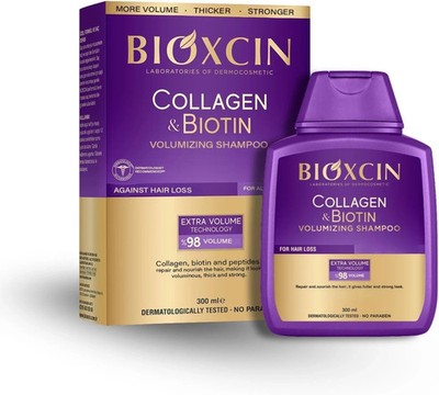 BIOXCIN Collagen Biotin Volumizing Shampoo for Thin and WeakHair,