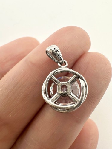 Ciondolo CP in argento sterling 925 con zirconi - Foto 4 di 4