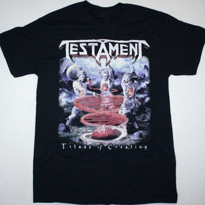 Vintage Testament Titans Of Creation Cotton Black S-234XL Unisex Shirt BT922