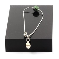 Steine Und Mineralien. Armband Aus Edelstahl 1 Perle Epidot Aus Australien 8