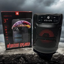 Bluetooth Speaker Portable Wireless USB Rechargeable LED Lights For Smartphones