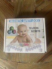 Baby Magnetic Safety Locks 12 Locks  2 Keys New