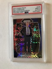 HOF Billy Donovan 2017 Panini Prizm# 270 PSA 8 Nm/Mt Auto -card 9 Mt Red Wt  Blu