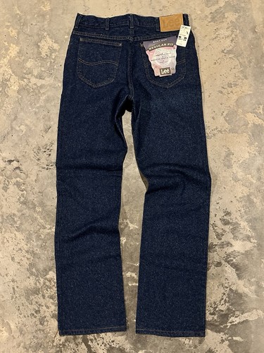 Vintage 90s Lee Jeans Regular Fit Bootcut Dark Blue Denim 32x34 NWT Dark Wash