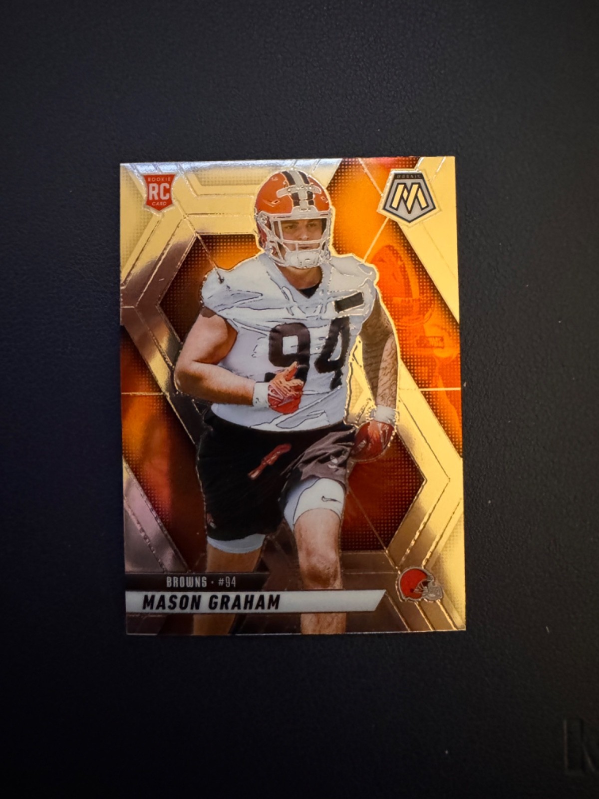 2025 Panini Mosaic Mason Graham Red Rookie Base Card #311 Cleveland Browns