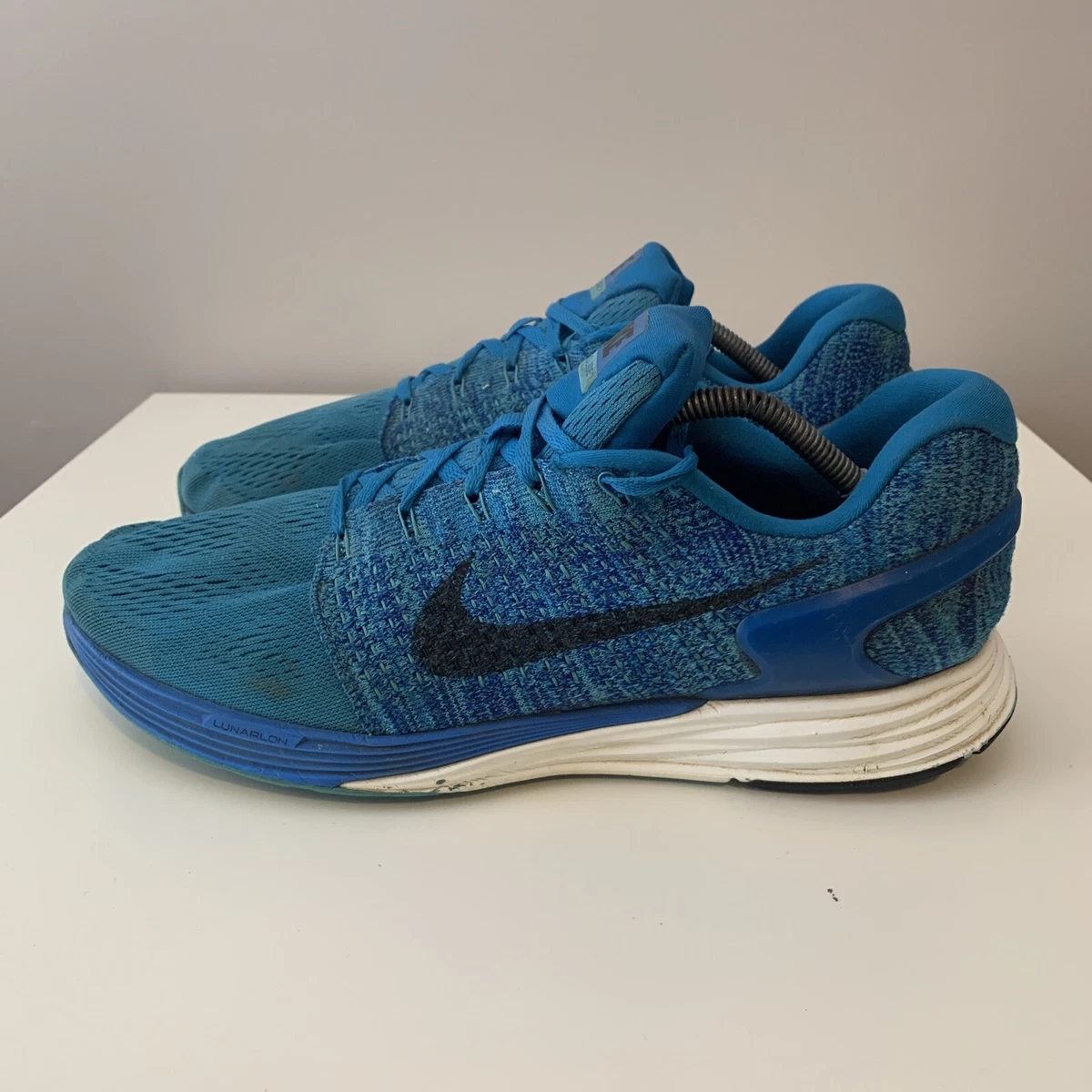 Nike LunarGlide Mens Size 11.5 Shoes Blue White Athletic | eBay