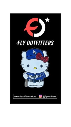 Hello Kitty LA Dodgers Enamel Pin
