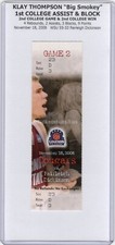 Boleto completo Klay Thompson 1st College Assist & Block Rookie WSU Cougars 18/11/08