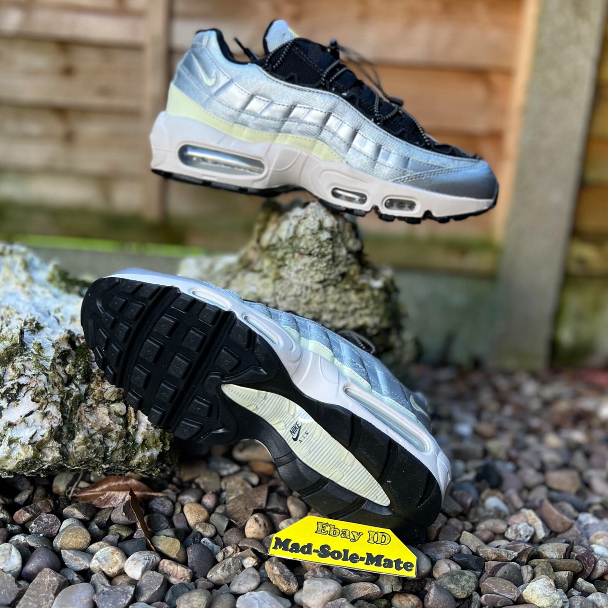 Women’s Nike Air Max 95 Speed Lacing Silver FD0798 001 UK7 EUR41 TN  97 90