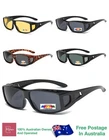 Polarised Sports Mirror Polarized  Photochromic Fishing Fit Over Sunglasses