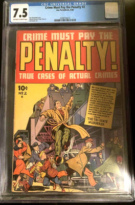 Crime Must Pay the Penalty #2 (June 1948) CGC graded 7.5! Buy it now!