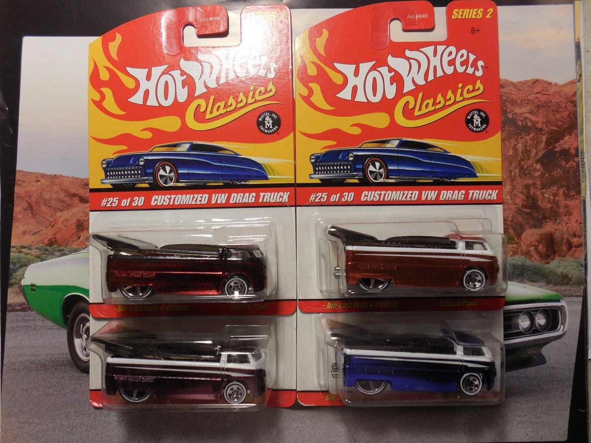 Hot Wheels Classics Series 2 Customized VW Drag Truck LOT 4