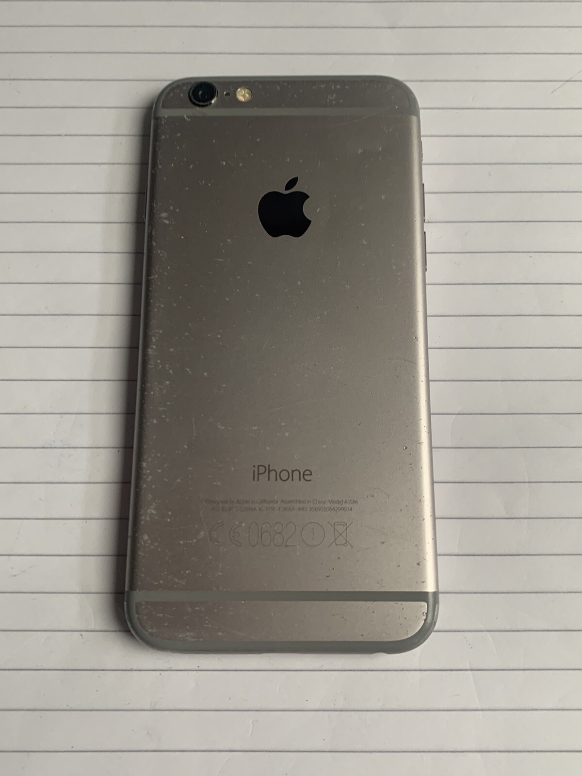 Apple iPhone 6 16GB. Space Grey. Not Turning On. Fully wiped, Liquid damaged
