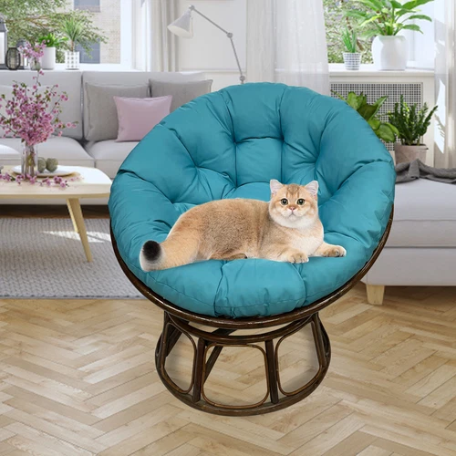Papasan Chair Cushion Waterproof Oxford Cloth Circle Stuffed Egg Chair Cushions - Picture 74 of 111