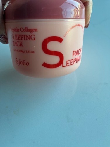 Esfolio Peptide Collagen Sleeping Pack Facial Cream Fine Lines 3.35oz Exp 10/26 - Picture 4 of 14