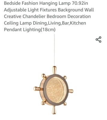 Rudder Shaped Pendant Light In Shape Of A Ship Rudder 