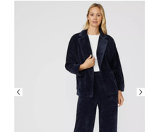 Mantaray Navy Jersey Cord Blazer - Size Small - Bust 42" - Size 14