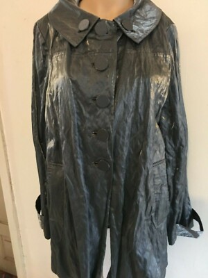 BASQUE (MYER) METAL PEWTER SHINE Crinkle Long Sleeve