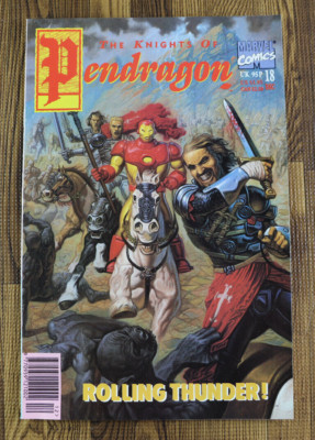 1991 Marvel Comics The Knights Of Pendragon #18 VF/VF+