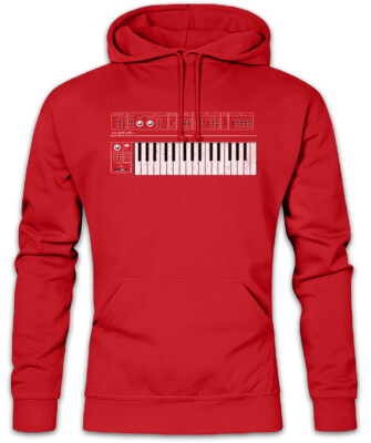 Synthesizer GUI Hoodie Kapuzenpullover Audio LFO Sound Wave DJ MC Sampler Techno