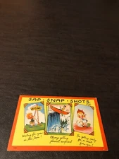 EARLY HUMOR UNPOSTED POSTCARD -  SAP - SNAP - SHOTS