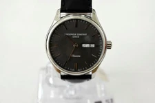 Frederique Constant Men's Classics Quartz Black Leather SS FC-225 GT5B6 Watch