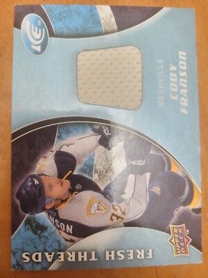 CODY FRANSON 09-10 Upper Deck Ice Fresh Threads Game Jersey CARD #FT-CF