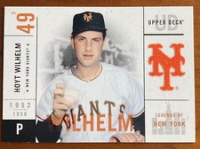 2001 Upper Deck Legends of New York HOYT WILHELM #45 HOF Giants 
