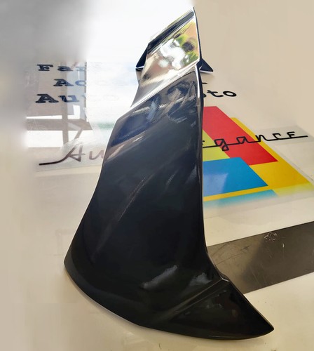 RENAULT CLIO 4 2012-2019 SPOILER POSTERIORE TETTO LOOK SPORTIVO RS NERO LUCIDO - Imagen 5 de 12