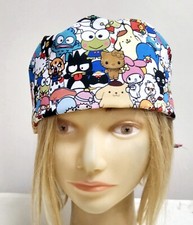HELLO KITTY AND FRIENDS MEDICAL NURSE SCRUB CAP  2 SIZE SELECTION 