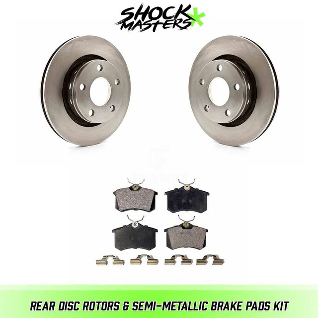 Rear Disc Rotors & SemiMetallic Brake Pads for 20032004 Volkswagen