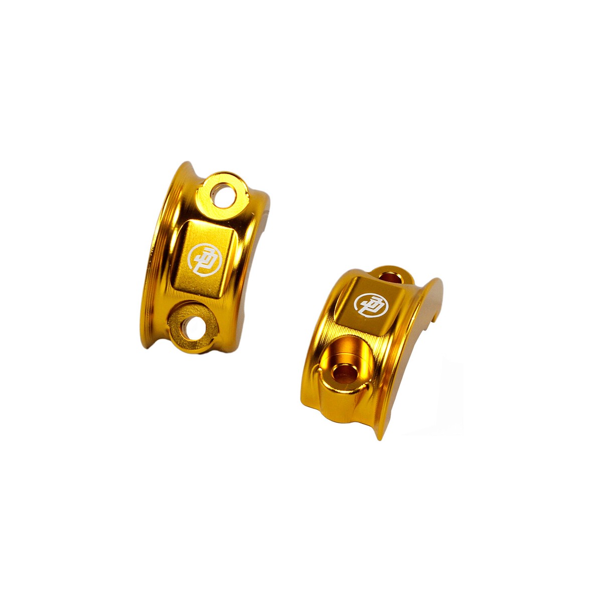 Gold Clutch Handlebar Lever Bracket Clamp For Harley Touring Softail Dyna XL – 1-Inch Bar