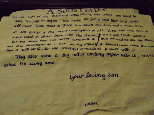 A Son;s Letter Cotton Tea Towel Taldor Made in Ireland @ W 18" x L 28" - Foto 3 di 5