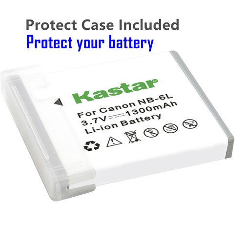 Kastar NB-6L NB6LH Battery for Canon PowerShot SX600 HS D30 SX600 SX610 SX700 HS - Picture 2 of 3