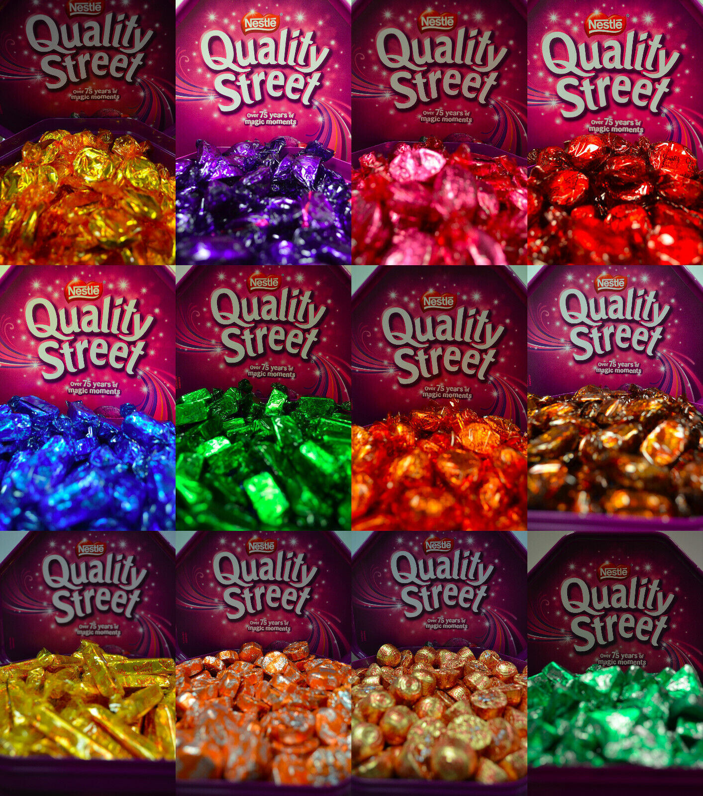 Quality Street - Container of 100 - All sweets the same - Free