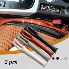 2x Universal Autositz Lücke Lückenfüller Pad PU Leder Sitzlückenfüller Pad Set