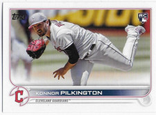 2022 Topps Update #US304 Konnor Pilkington RC - Cleveland Guardians