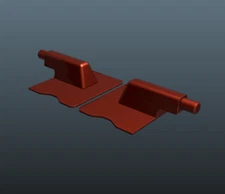 2x Audi A3 Parcel Shelf Hinge Clip Replacements - Snap-in - Left & Right Fix