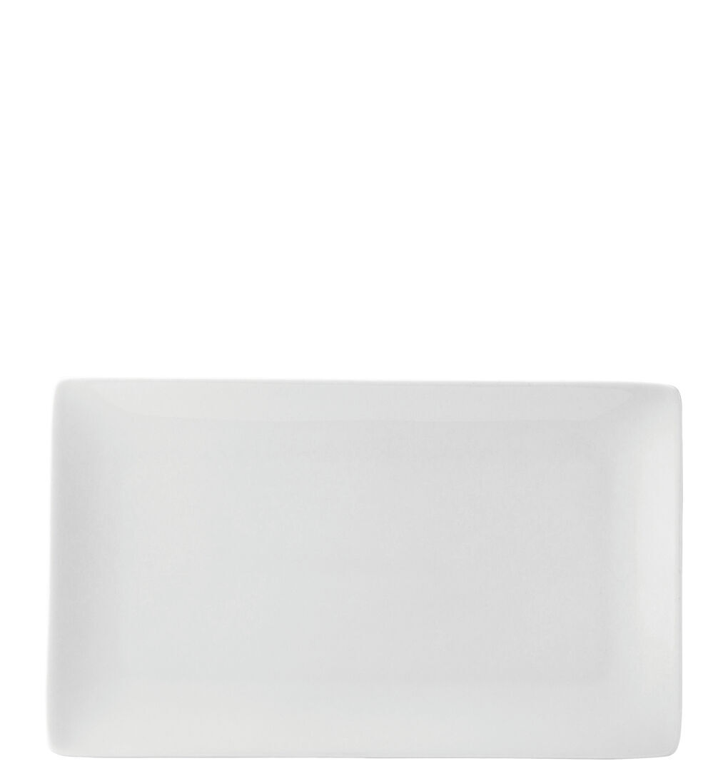 Pure White Porcelain Rectangular Serving Plate 11X 6.25"" (28 X 16Cm) Pack Of 18
